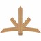 Ekena Millwork Alberta Smooth Timber Gable Bracket, Western Red Cedar, 60"W x 40"H x 5 1/2"D x 5 1/2"F, 16/12 Pitch GBW060X40X0606ALB00SWR - alternate 1